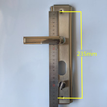 防盗门锁拉手 大门锁执手把手 铝合金把手 对开门白金拉手通用型