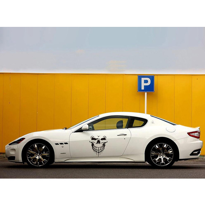 外贸热卖新款骷髅头车贴 侧门鬼头车贴 反光汽车贴纸 引擎盖车贴