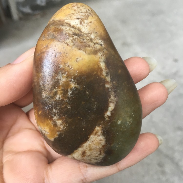 天然新疆和田玉黄沁 俏色黄皮石包玉 籽料原石 玉器礼品把件