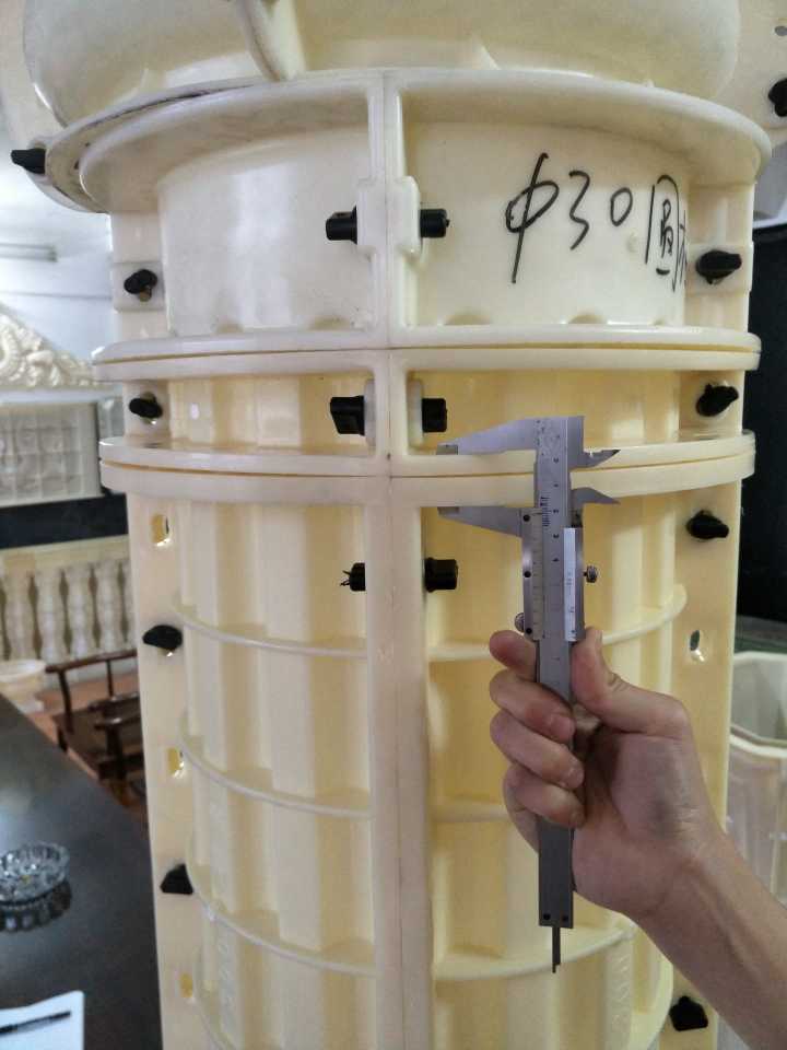 厂家直销欧式构件圆形罗马柱模具 罗马柱模具 别墅abs塑钢模具