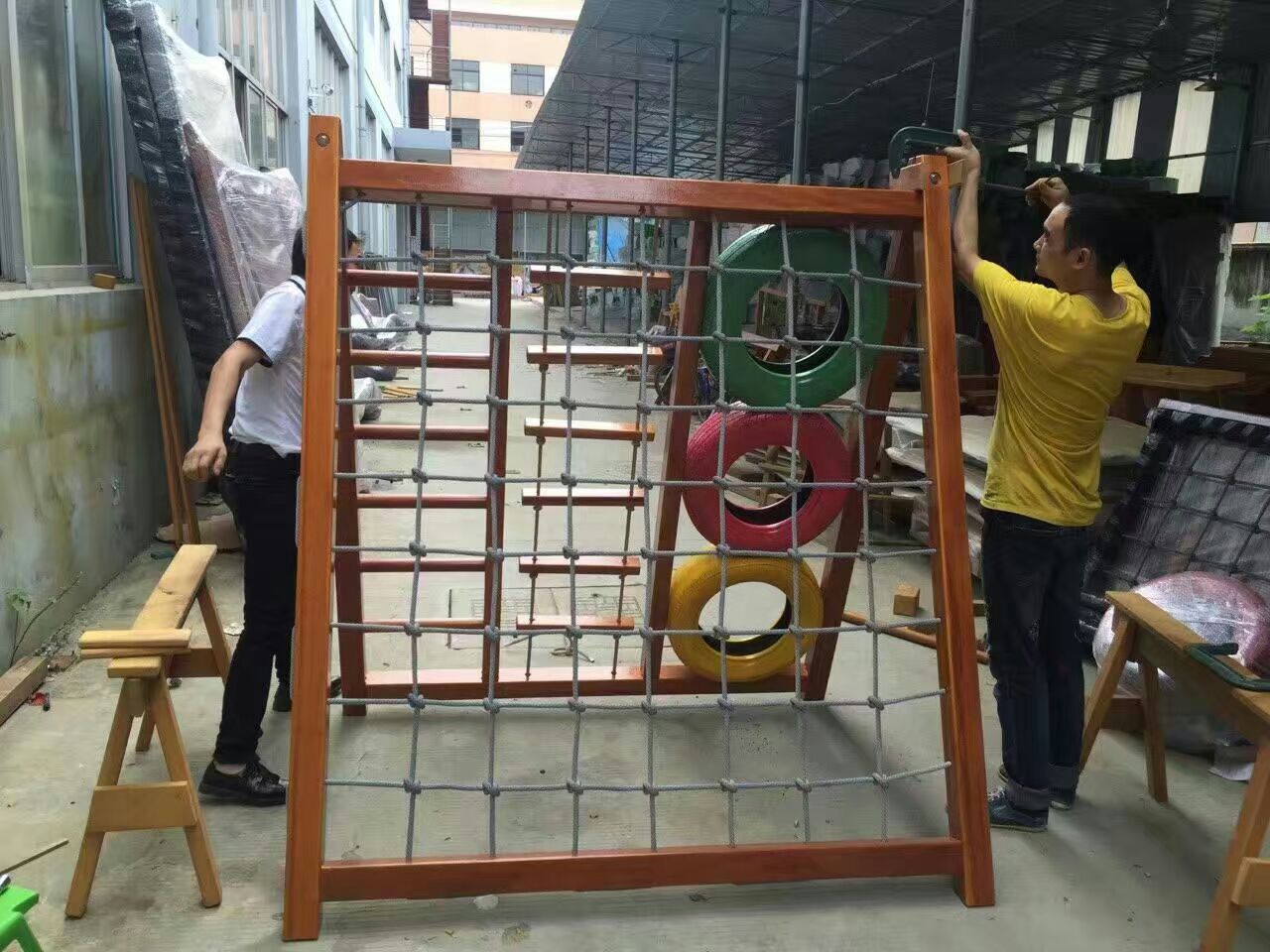 幼儿园大型户外攀爬架 儿童体能训练攀爬网