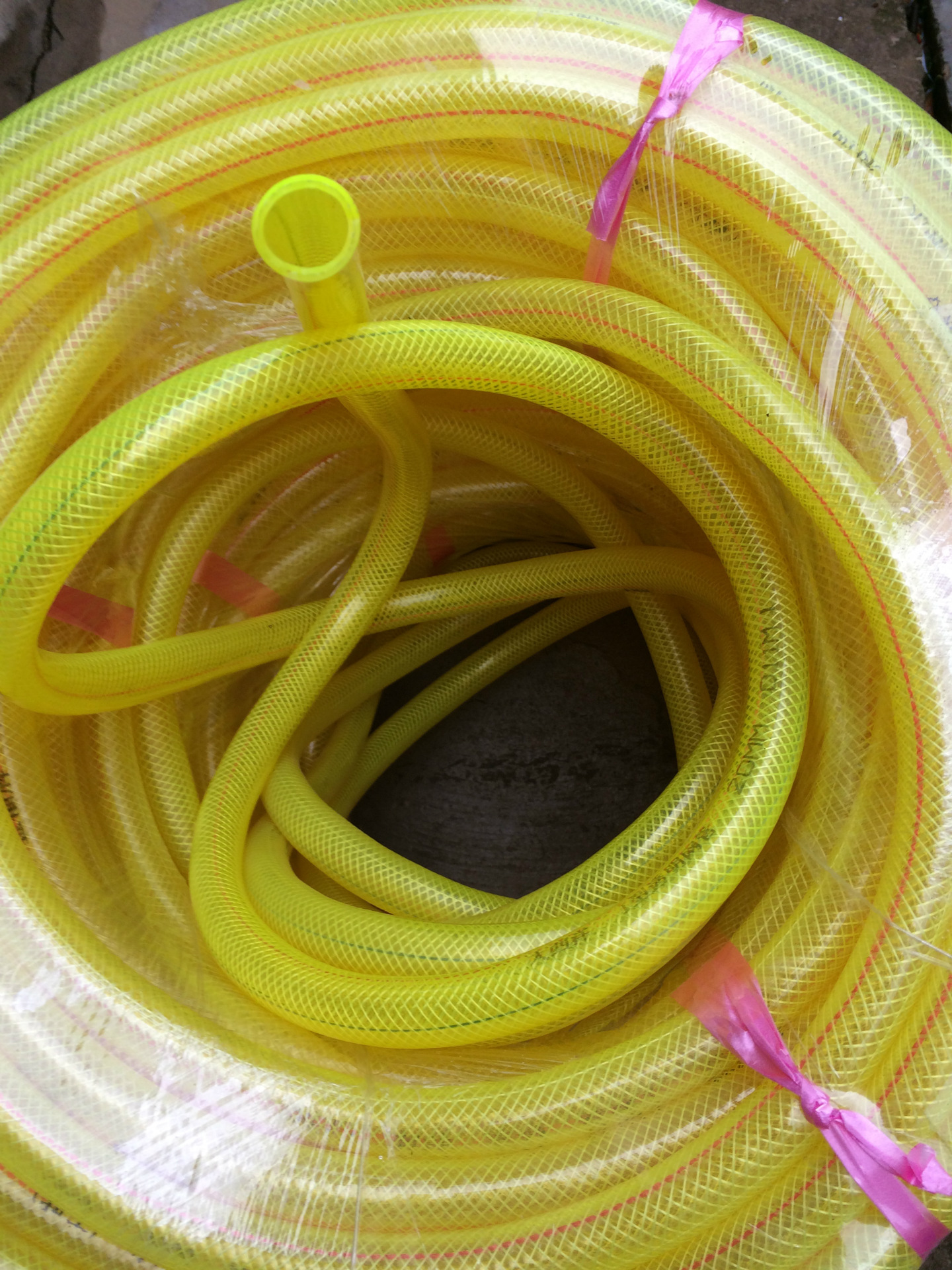 厂家自销金福牌高级无毒无味黄色牛筋软网管 四季管 防冻管