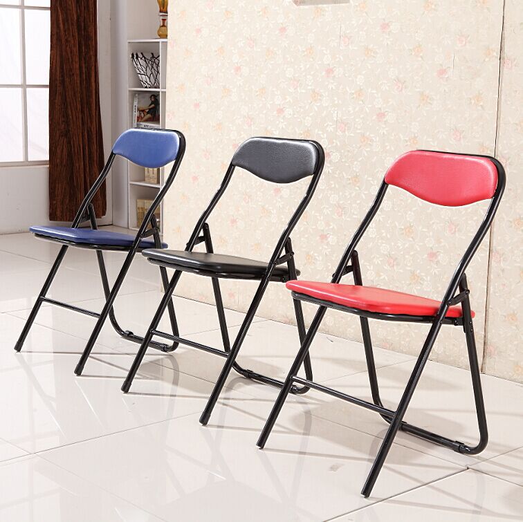 批发 简易学生培训椅折叠办公会议椅户外活动椅展会椅时尚皮椅子