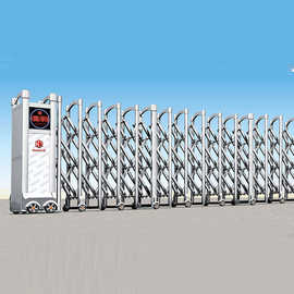 厂家生产 不锈钢电动伸缩门 学校伸缩门 防盗伸缩门