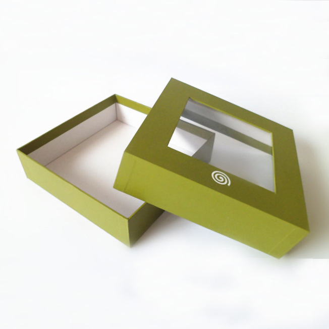 高档天地盖开天窗礼物盒精品围巾包装盒透明空盒礼盒伴手礼定制