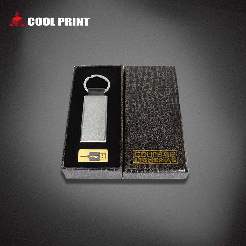 Thermal Transfer Lighter DIY Printing Photo Sticker Portable Blank Keychain Lighter USB Charging Cigarette Lighter