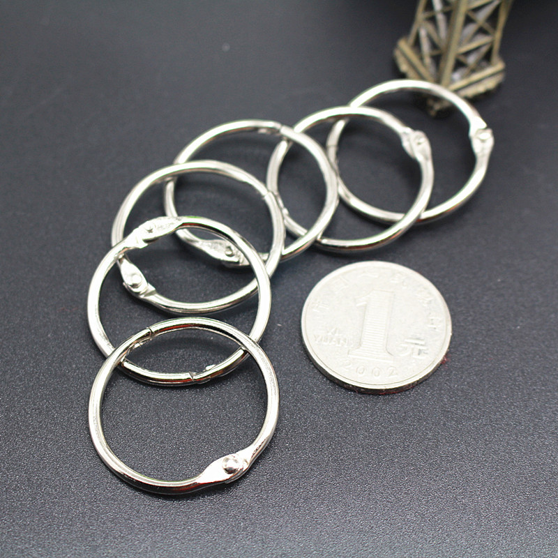 批发卡扣钥匙圈开口环3.0 装订环 手工钥匙扣 钥 扣圈180度钥匙环