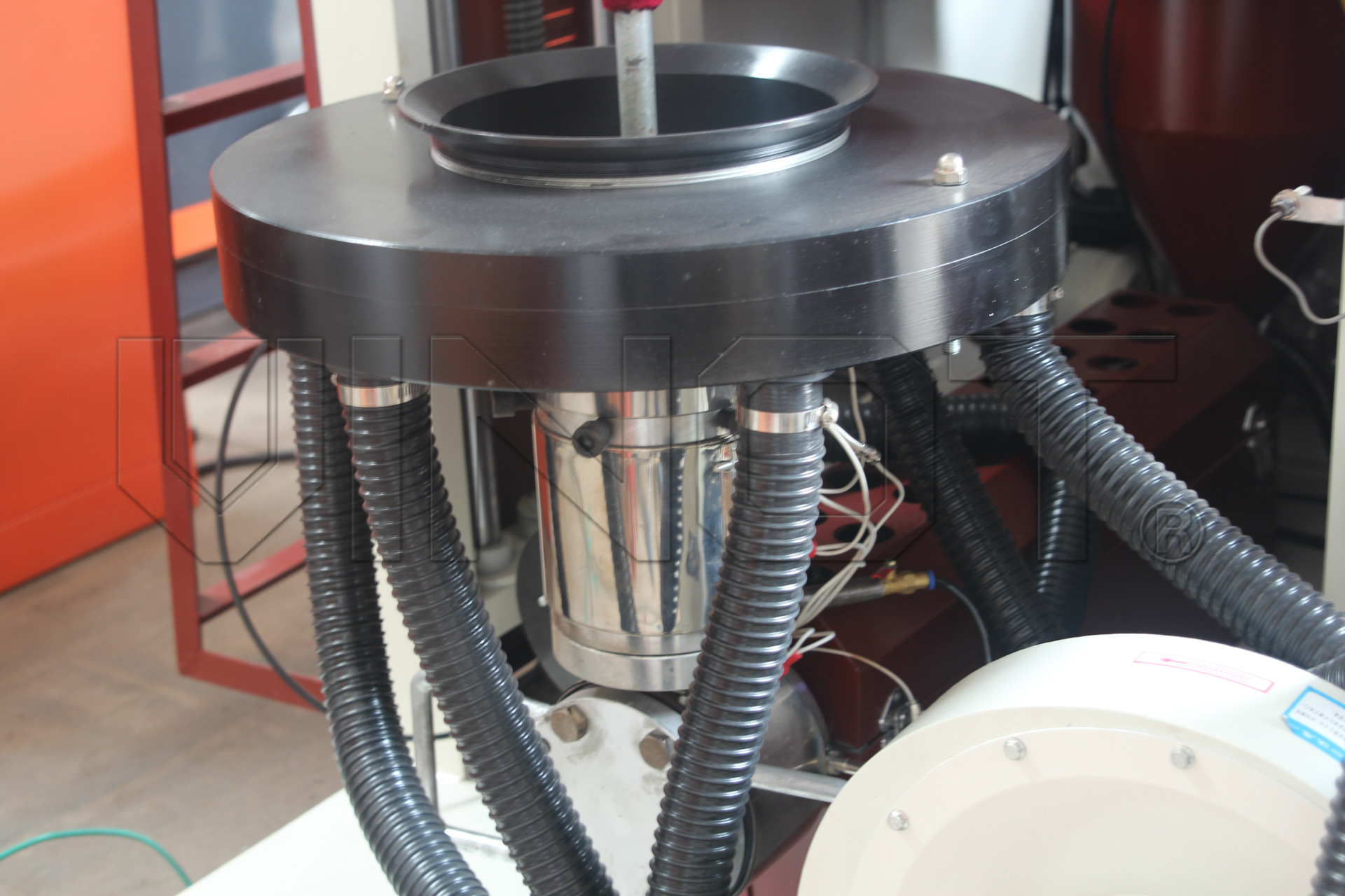 pe小型印刷单色彩色双螺杆连线吹膜机 旋转模头装置机器设备