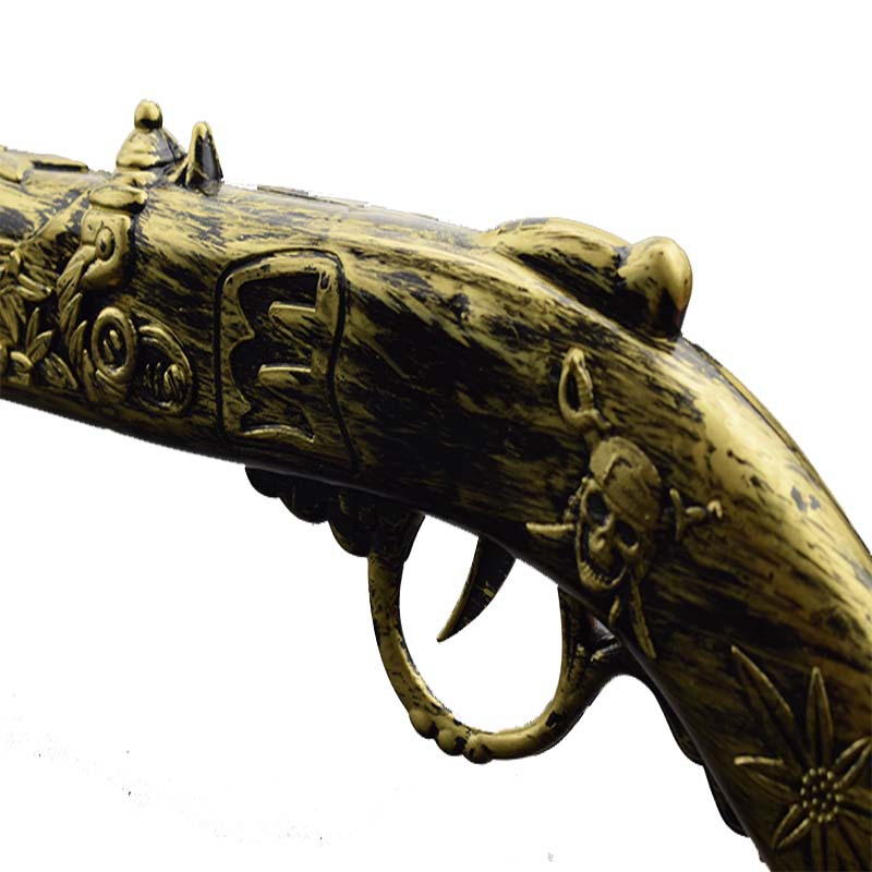 万圣节 海盗道具火枪加勒比海盗枪玩具 复古塑料枪 厂家直销