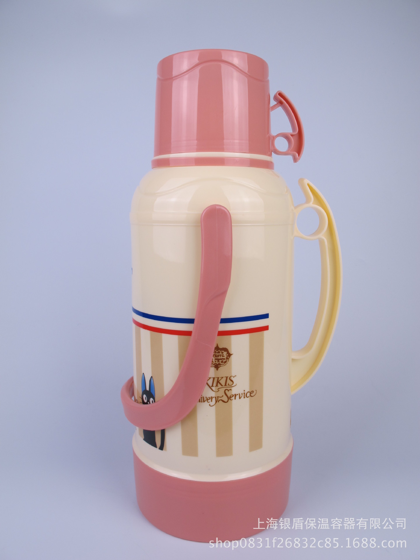 银盾印花塑料保温热水瓶暖瓶保温瓶学生开水瓶3.2l工厂直发