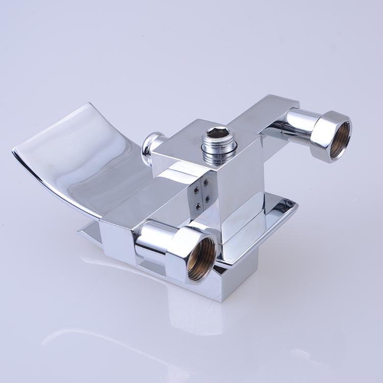 Cross-Border Supply Hot and Cold Copper Light Luxury Faucet Waterfall Faucet Bathtub Faucet Sanitary Ware Sanitary Ware Manufacturer