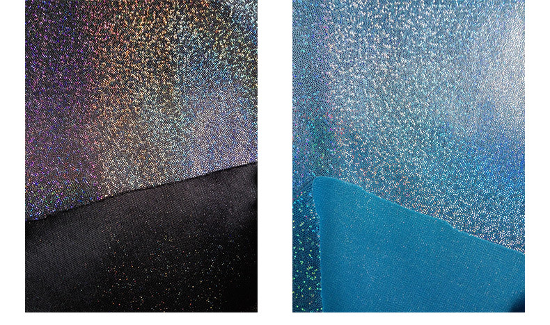 镭射面料针织布 指纹幻彩烫金布料直播背景反光布舞蹈diy演出服