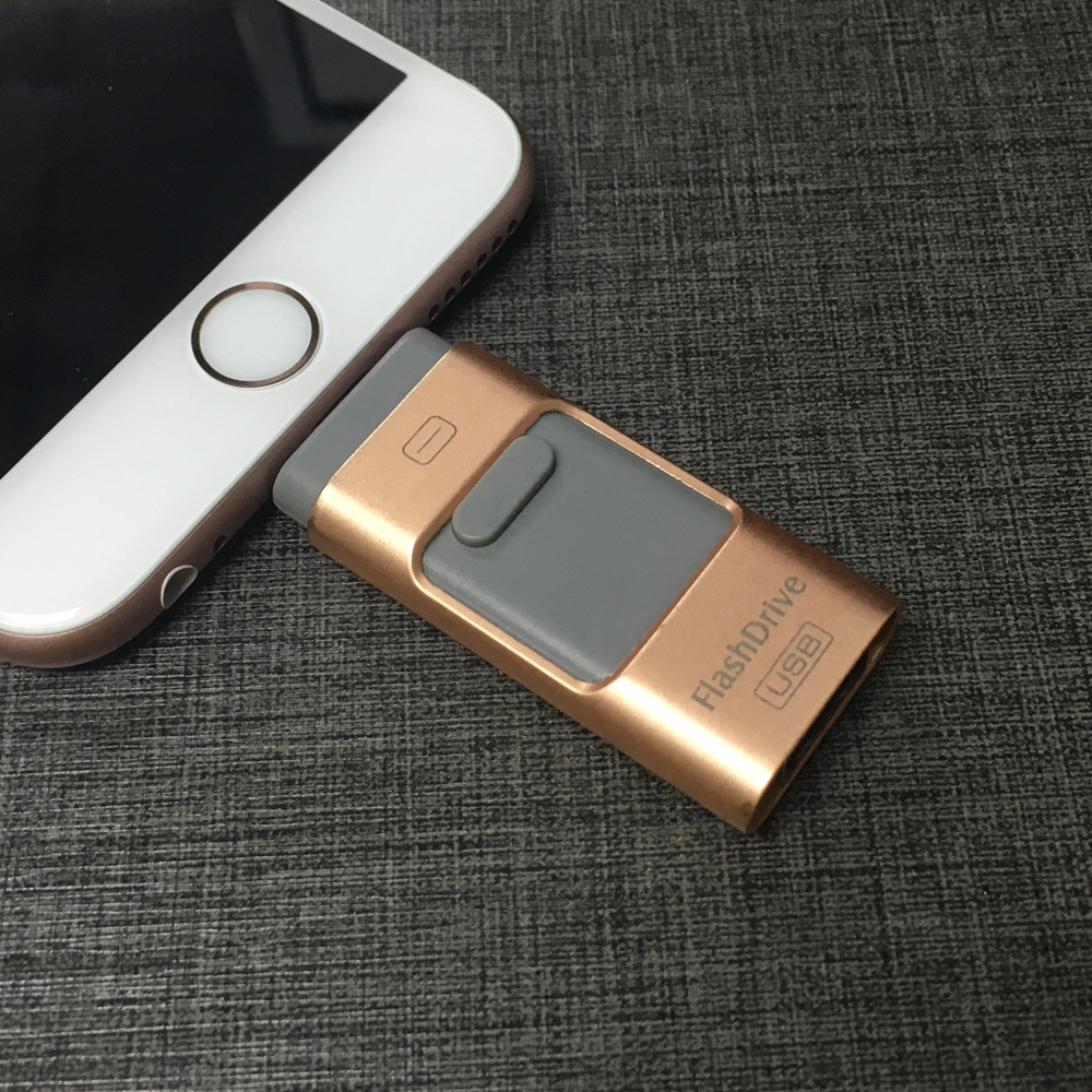 厂家批发三合一u盘推拉otg手机u盘广告礼品多功能u盘印logo