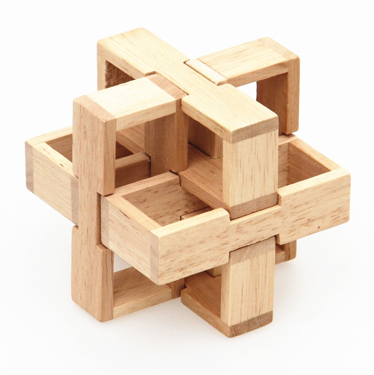 孔明锁鲁班锁木制玩具益智力解压木质地摊热卖玩具抽屉锁