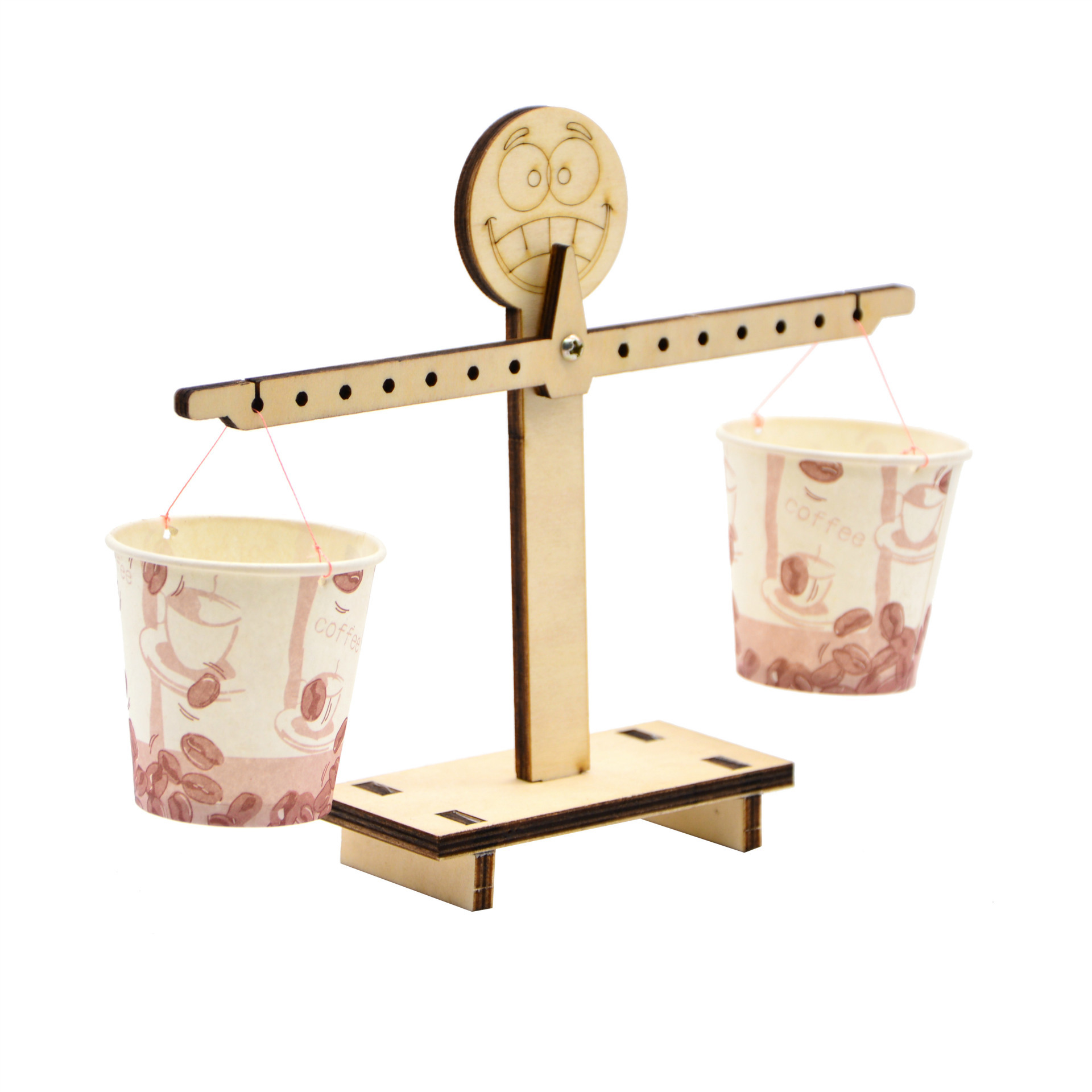 幼儿园科学区儿童实验玩具材料 益智玩具科技小制作diy自制天平称