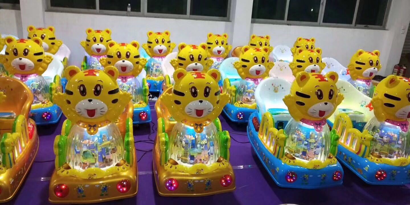 2021扫码新款儿童电动玲珑虎摇摆机 厂家直销投币小孩老虎摇摇车