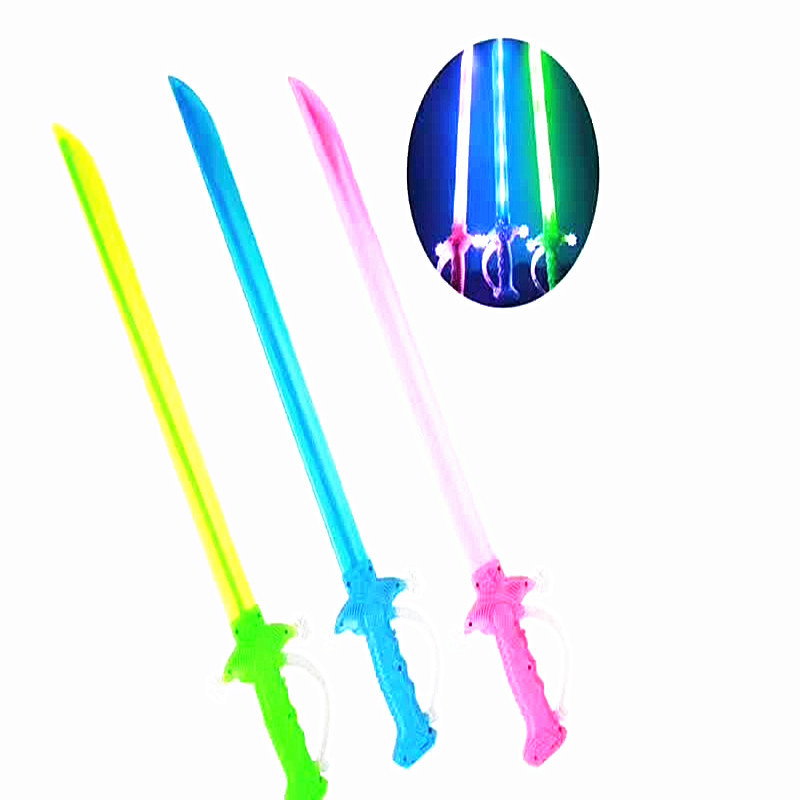 批发发光音乐刀剑 重力感应闪光刀七彩剑儿童玩具发声带音乐大刀