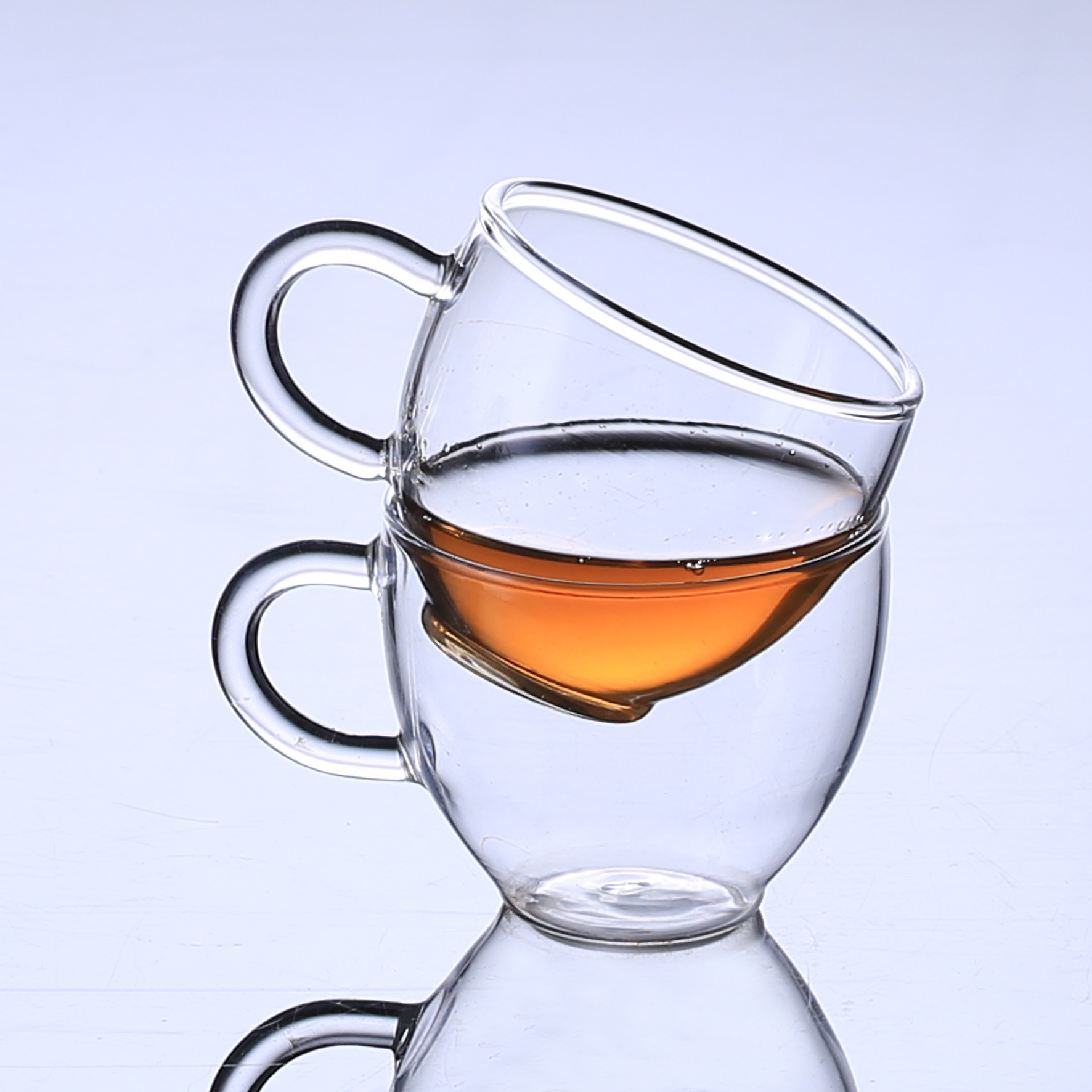 透明玻璃茶杯小