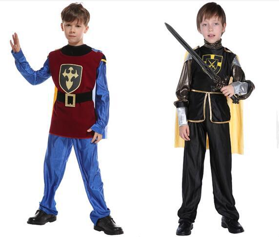 万圣节儿童国王表演服装 cosplay男童小王子化装舞会衣服披风