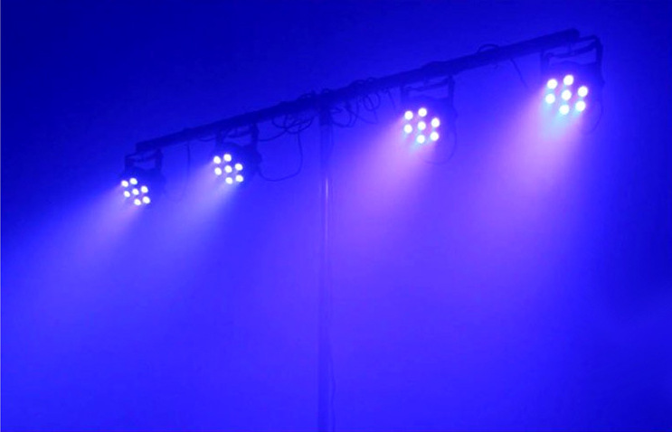 7颗led全彩帕灯10w4合1婚庆演出酒吧背景面光舞台灯光新款