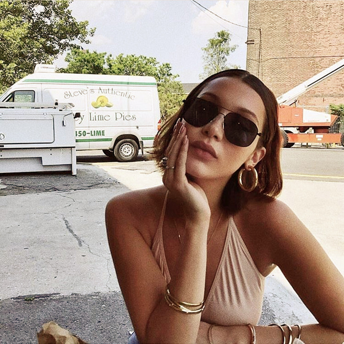 欧美街拍时髦新款简约金属圆环夸张耳坠时尚耳环