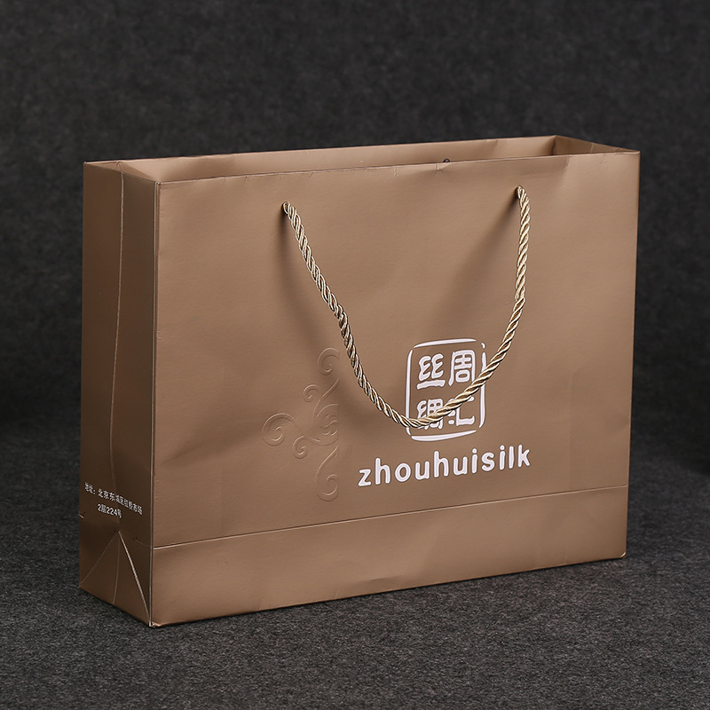 厂商直销 简约通用白卡纸手提袋 服装购物收纳手提袋 可印加logo