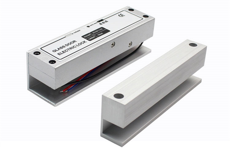 无框玻璃门电插锁 延时可调 5线 门禁锁 低温锁 带led指示灯