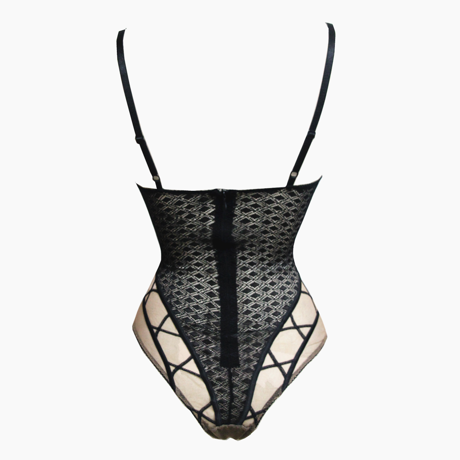 新品开裆透视情趣内衣修身连体内衣欧美货源速卖通亚马逊爆款