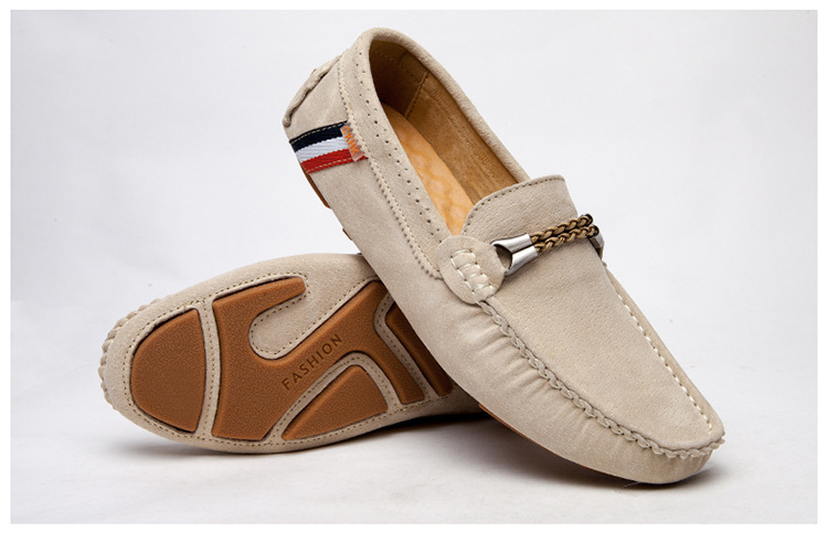 麒士骆驼ckhk新款豆豆鞋透气一脚蹬懒人潮鞋韩版潮流豆豆男鞋子