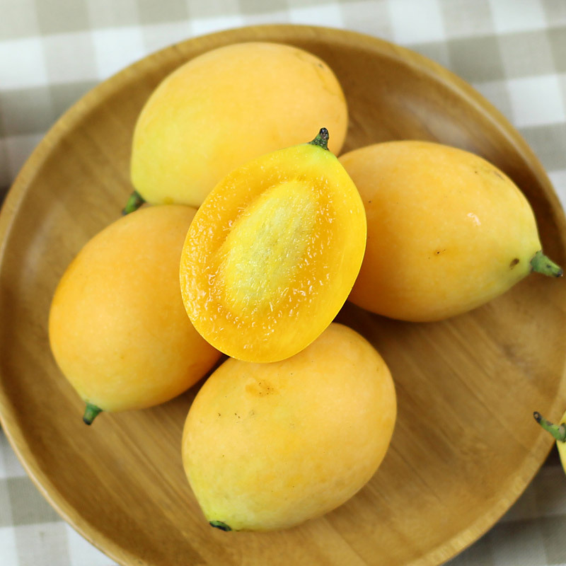 新品泰国枇杷芒 新鲜水果进口迷你小芒果带皮吃12斤一件代发批发