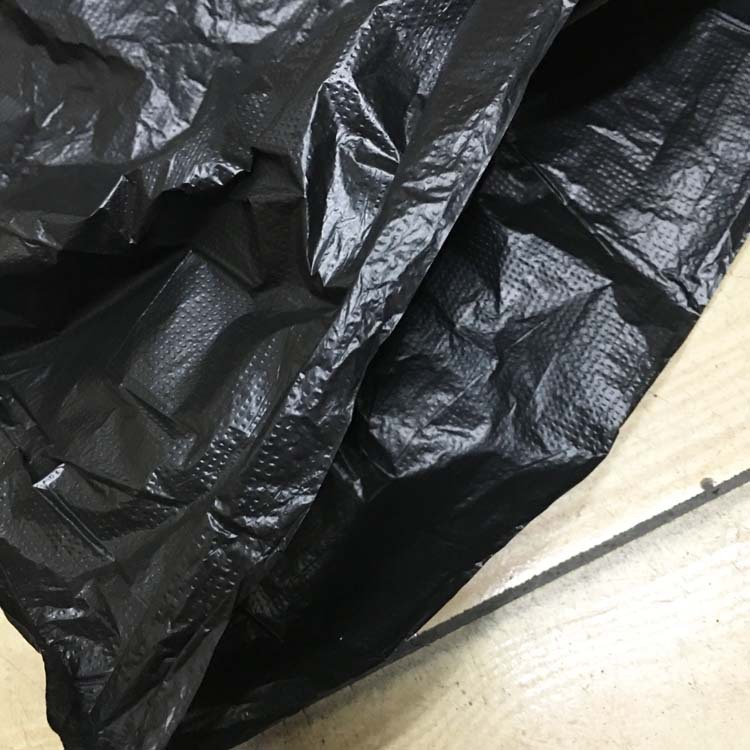 厂家批发厚方花80*100cm黑色平口垃圾袋 购物塑料袋 1扎*50个