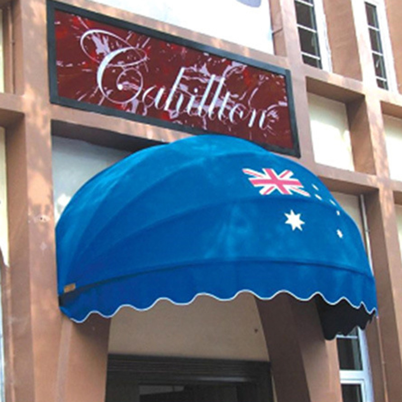 户外欧式西瓜雨篷 窗户铺面折叠雨棚球形雨蓬半圆装饰遮阳篷定制