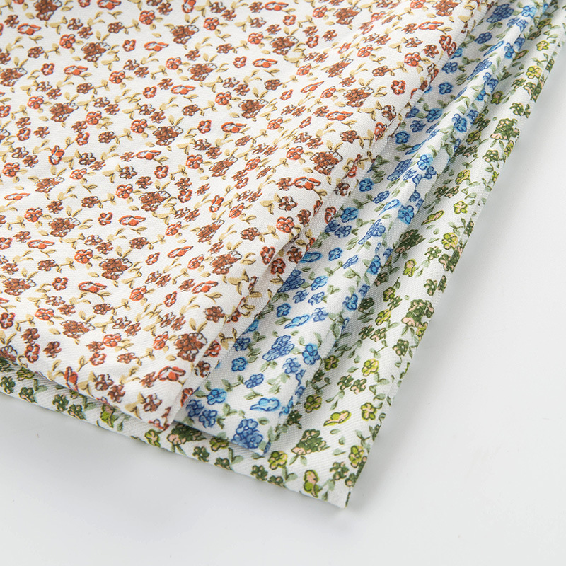 厂家供应涤棉圆网印花布 110*76密度平纹民族风印花加工定制批发