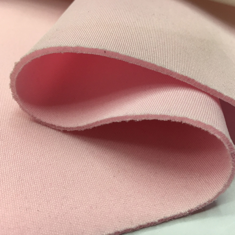 太空层针织面料 太空棉外套口罩布料 童装头带装饰布夹丝层面料