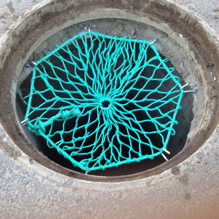 四川成都厂价批发800井盖专用pe聚乙烯防护安全网下水道防坠网