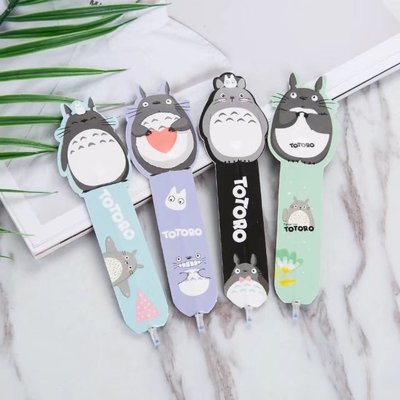 龙猫书签笔 个性圆珠笔 书签笔蓝芯 4色混发