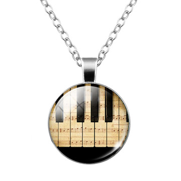 ebay速卖通外贸款 钢琴琴键时光宝石吊坠项链 毛衣链厂家批发