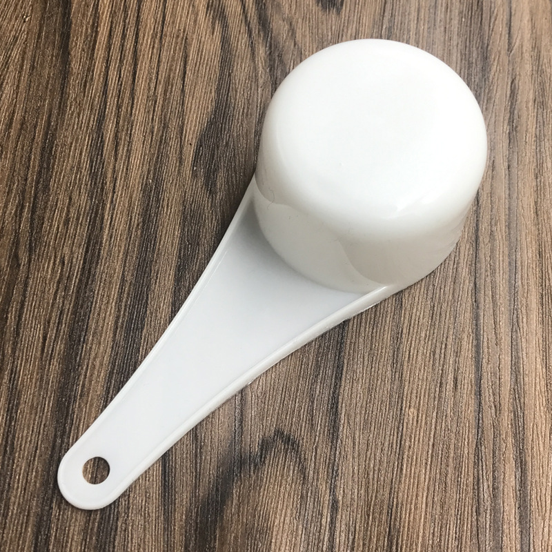 厂家直销30克60毫升白色散装塑料量勺杂粮面粉小勺子蛋白粉勺pp勺