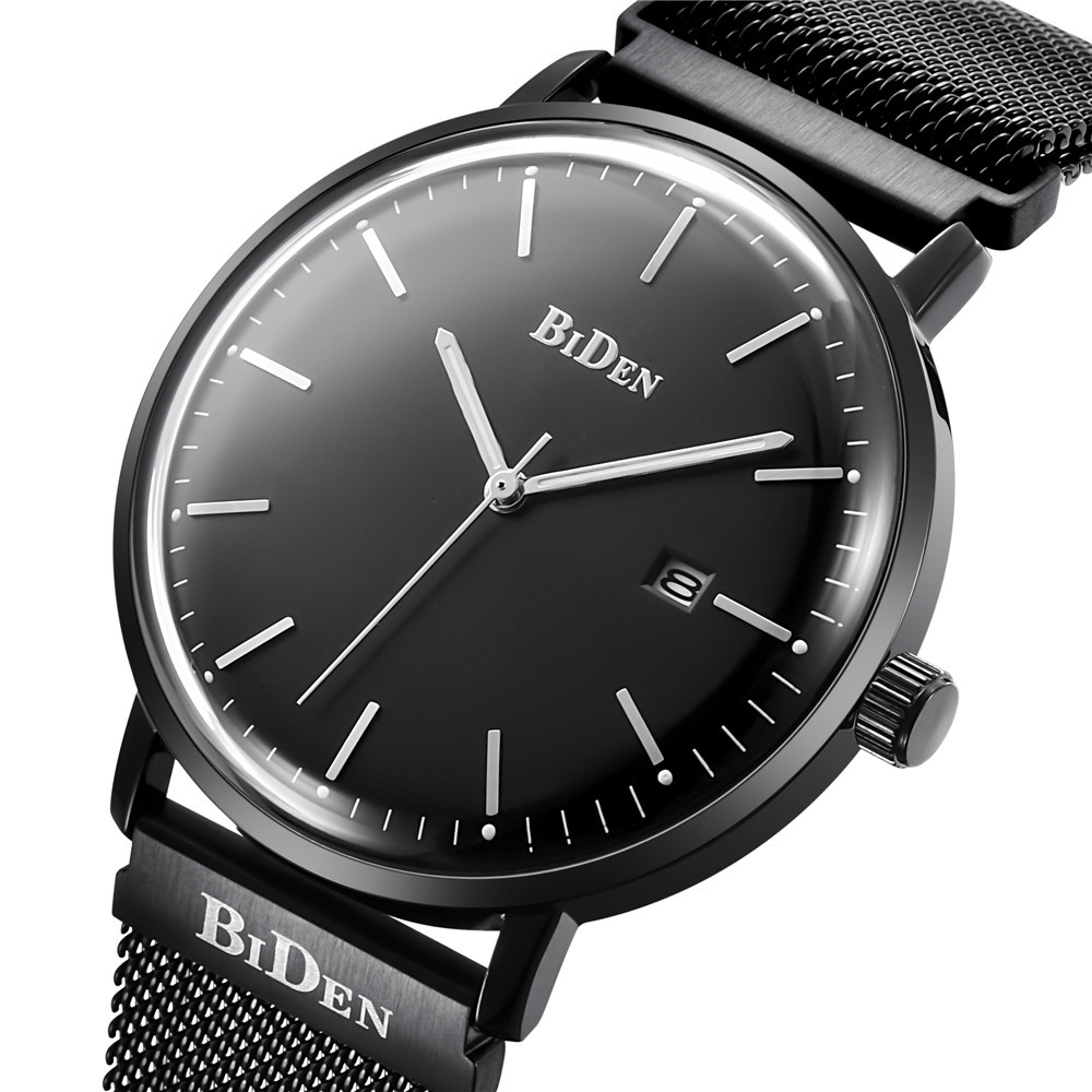 一件代发biden拜登男士超薄网带watch时尚手表men watch