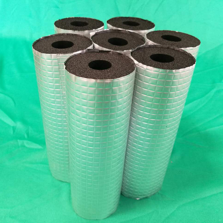 批发带铝箔橡塑管-阻燃铝箔橡塑管-华美铝箔橡塑保温管