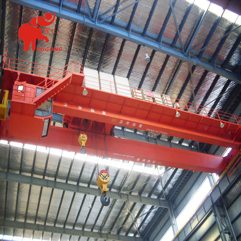 室内用双梁行车qd型50吨桥机电动葫芦桥式起重机a5工作级别