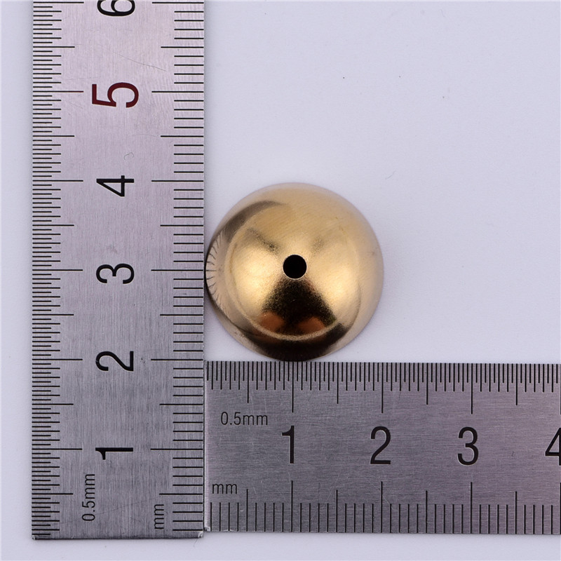 批发20mm纯铜半圆形灯饰材料 服装辅料开口吊灯挂件diy铜饰品配件