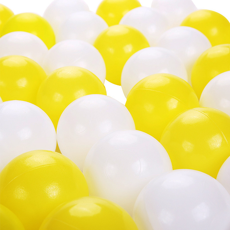 环保塑料加厚白色波波球海洋球宝宝彩色无毒儿童室内塑胶玩具球