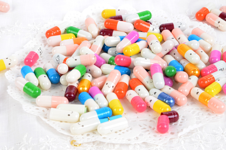 爱情药丸后悔药 信纸胶囊 表情胶囊 彩色信卷许愿瓶漂流瓶配件