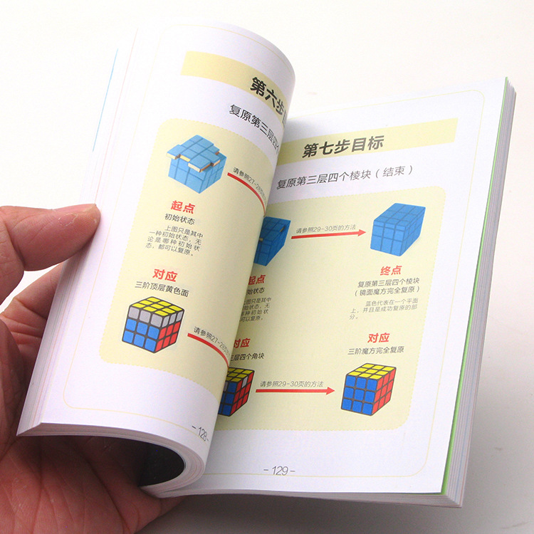 【zcube魔方秘籍200页】魔方教程入门cfop公式异形公式教程书介绍