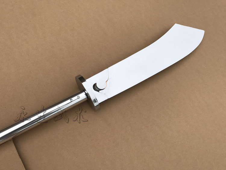 正品朴刀i铝合金一体杆软刀武术比赛表演用刀对练朴刀未开刃包邮