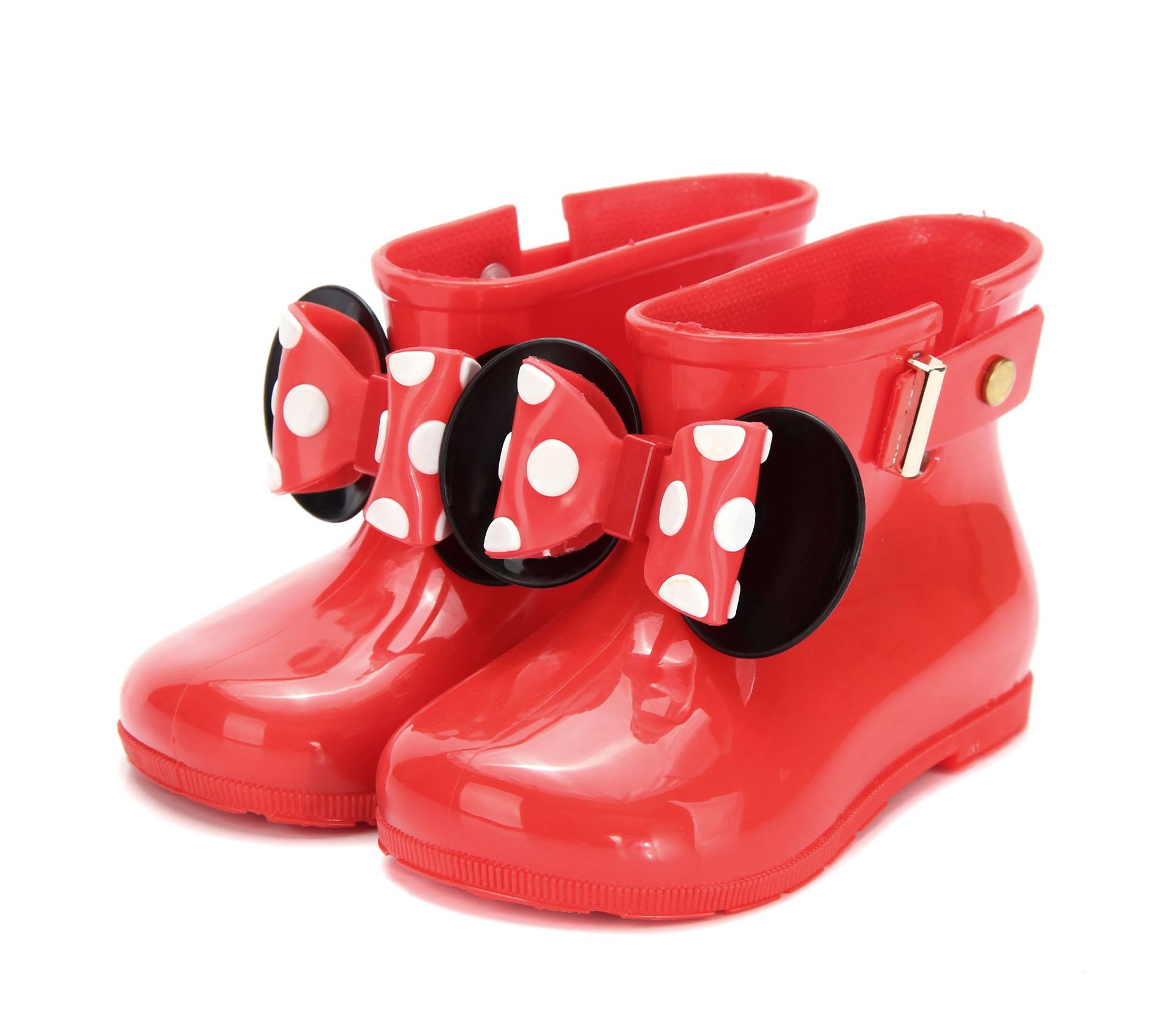 mini melissa雨鞋20新款梅丽莎冬女童正面大耳朵蝴蝶结防滑水鞋