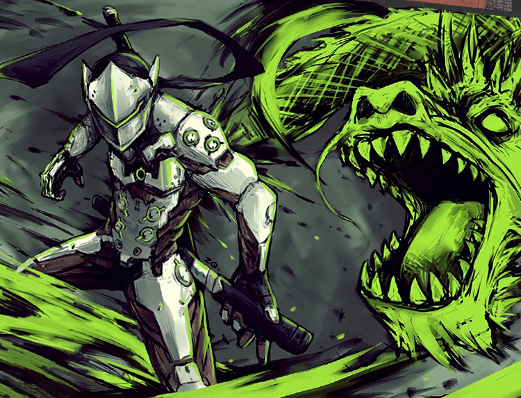 守望先锋 岛田兄弟 半藏 源氏死神 男女学生卫衣外套秋冬拉链衣服