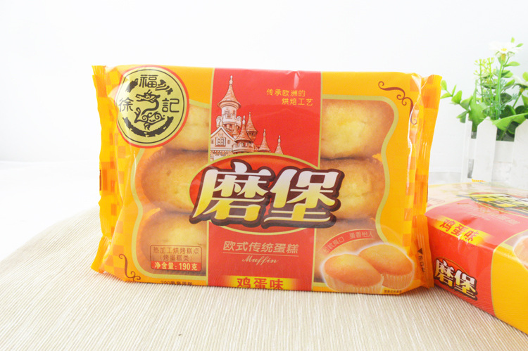 徐福记磨堡蛋糕190g 早餐面包欧式糕点办公室点心休闲零食
