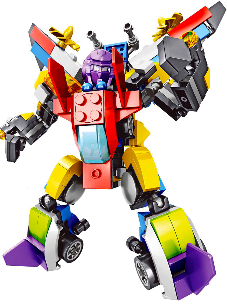 工厂直销积智启蒙玩具拼装积木变形机甲合体金刚儿童益智玩具礼品